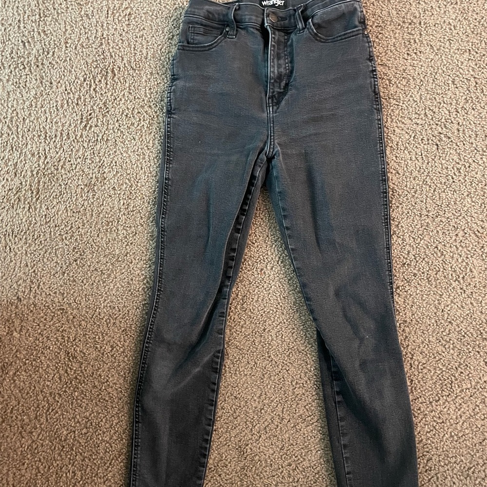Wrangler Dark Gray High Rise Jeans